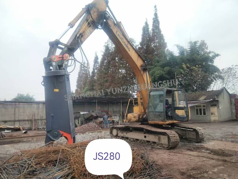 hydraulic eagle shear JS80RT for crushing scrap steel