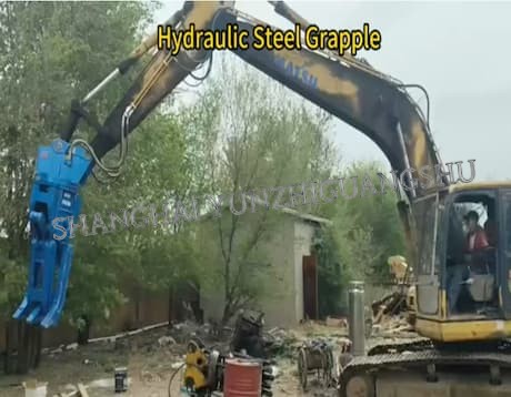 Garra hidráulica de aço